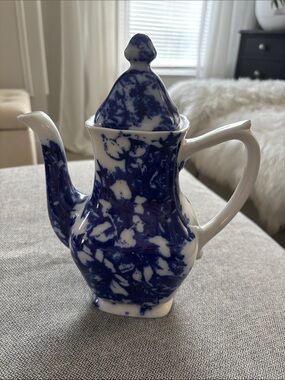 Vintage “ Flow Blue” Ironstone Coffee Pot
